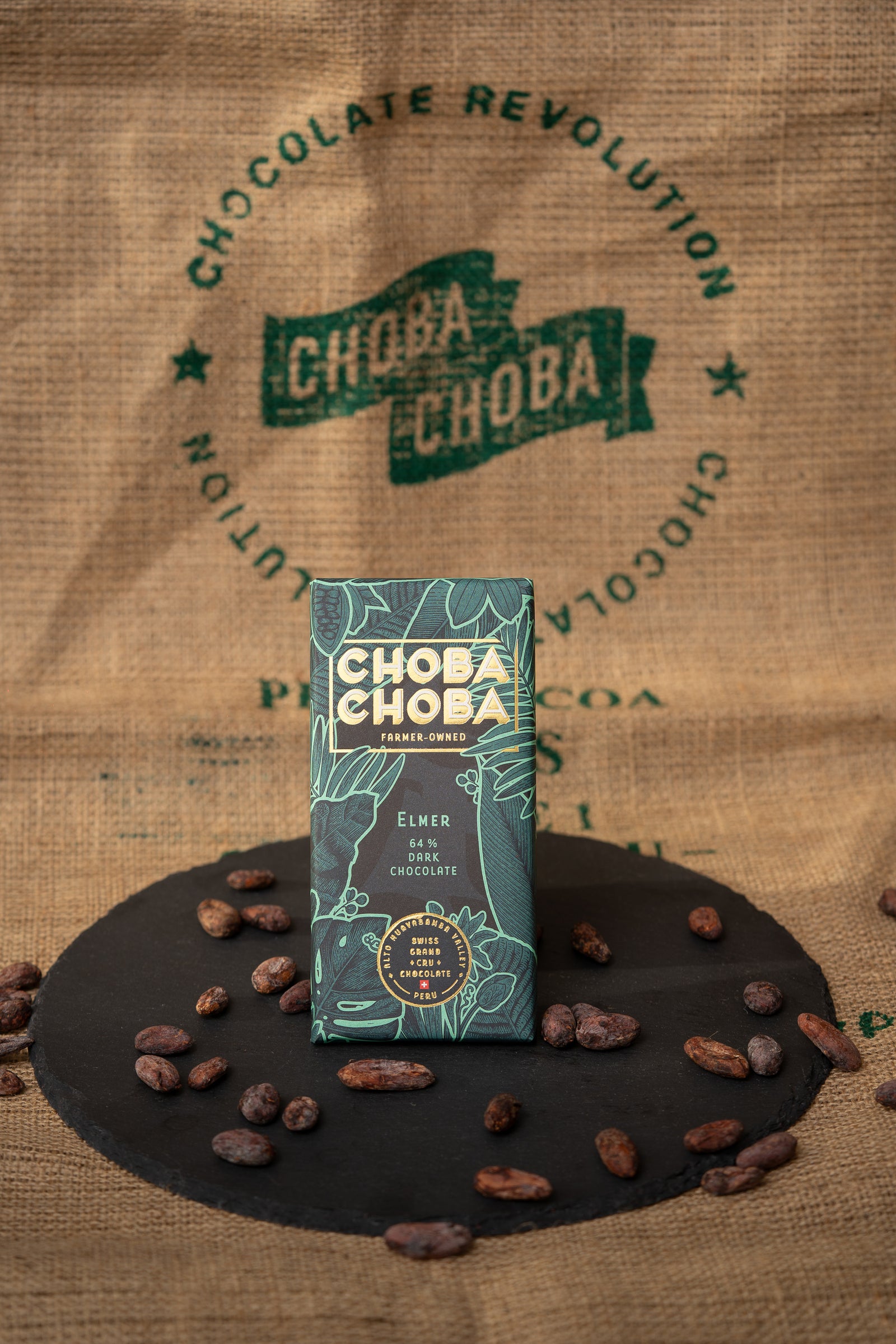 Pure Dark 64% Bio (91g) - Elmer - Choba Choba
