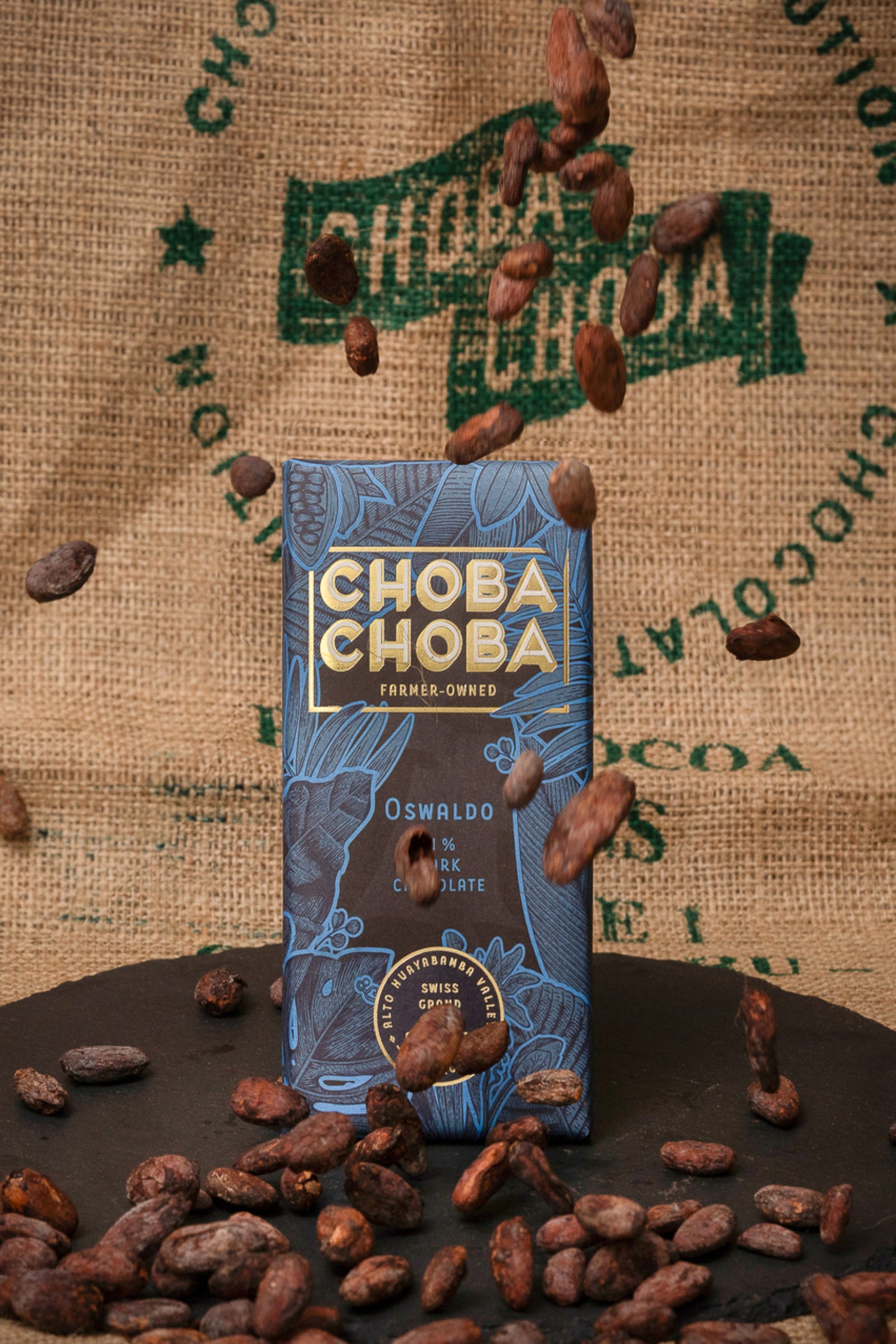 Pure Dark 71% Bio (91g) - Oswaldo - Choba Choba