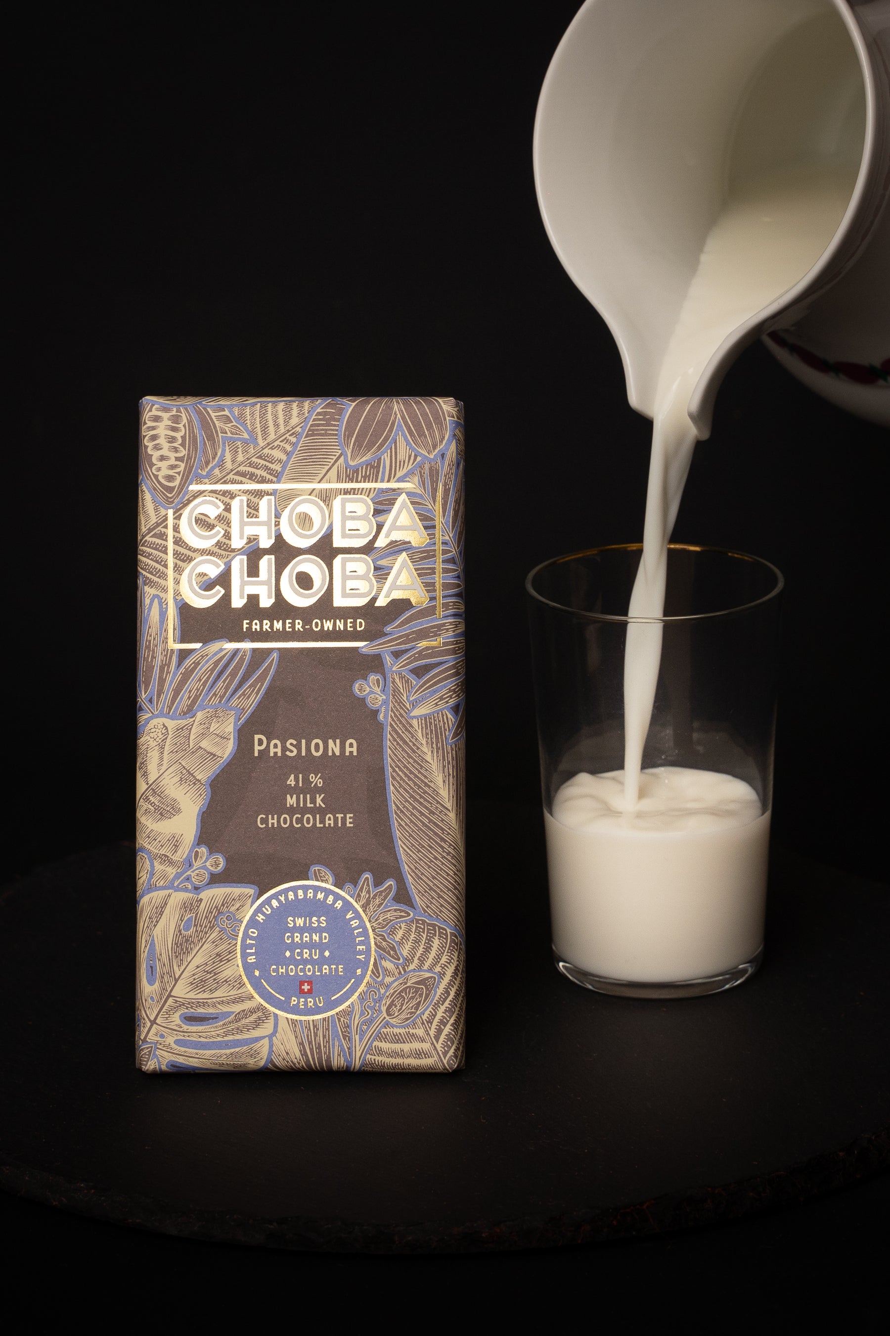 Fine Milk 41% Bio (91g)- Pasiona - Choba Choba
