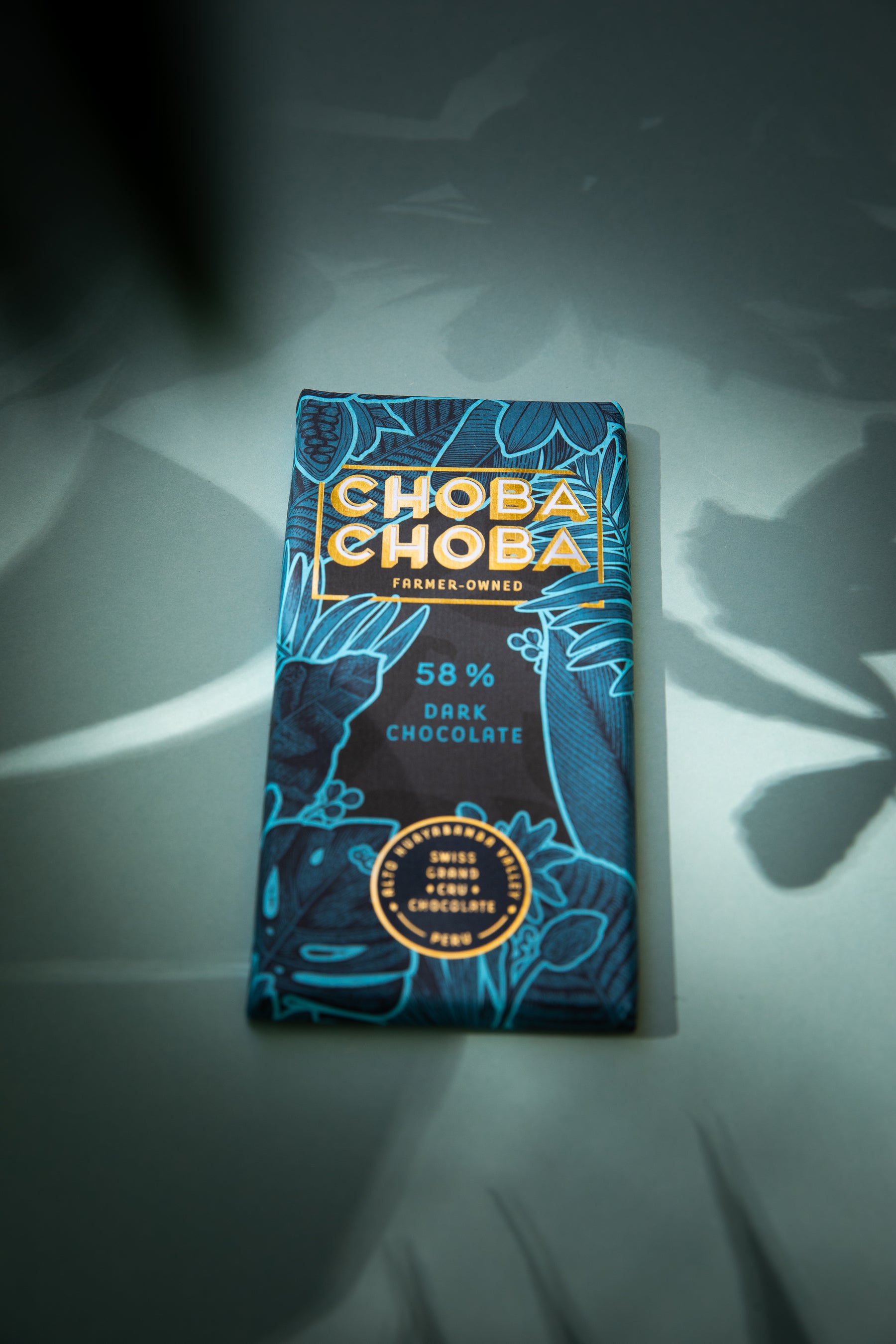 Portrait der Choba Choba Tafel Schokolade Pure Dark 58%