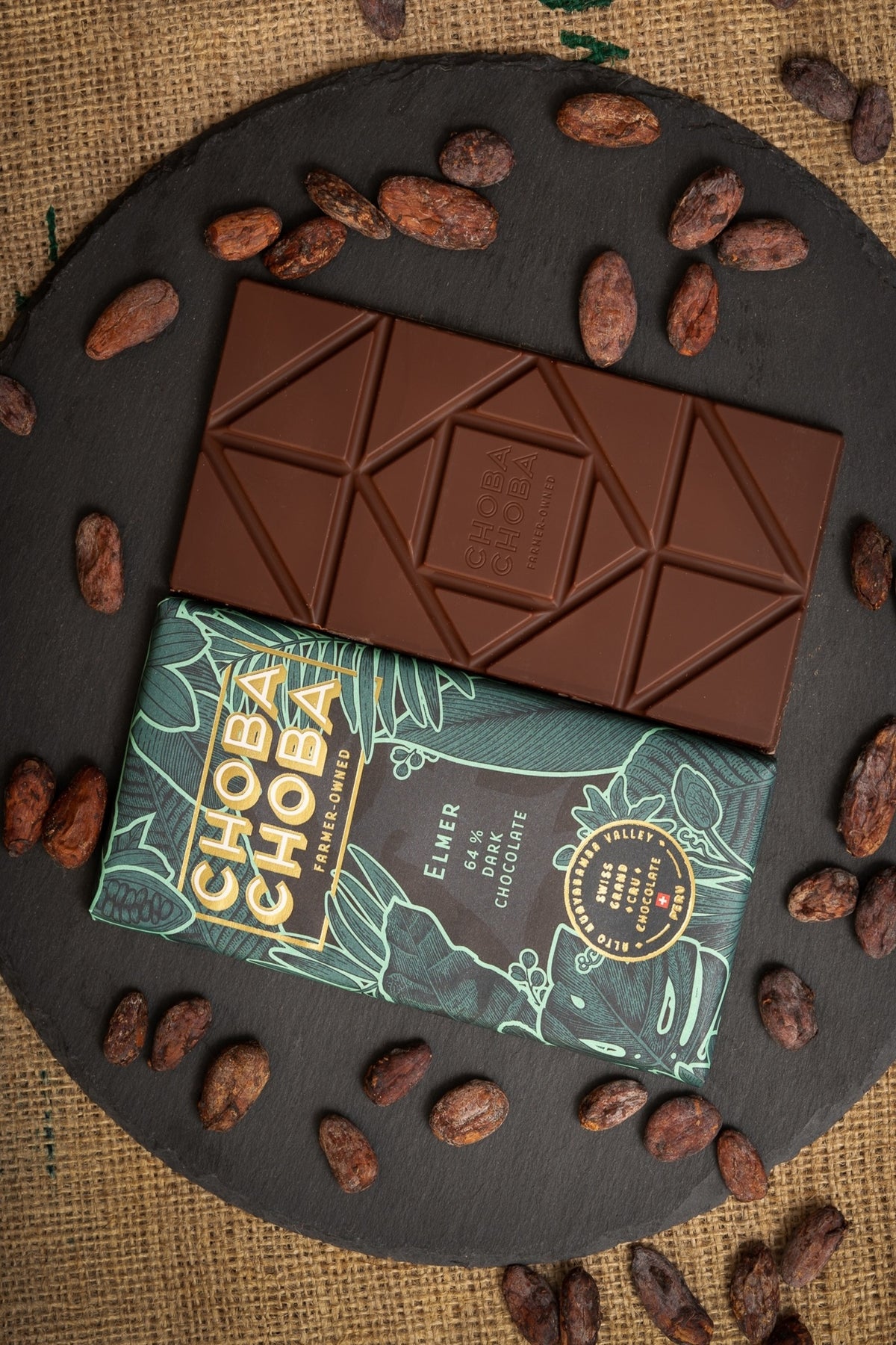 Elmer 64% — Dark Organic Chocolate - Choba Choba