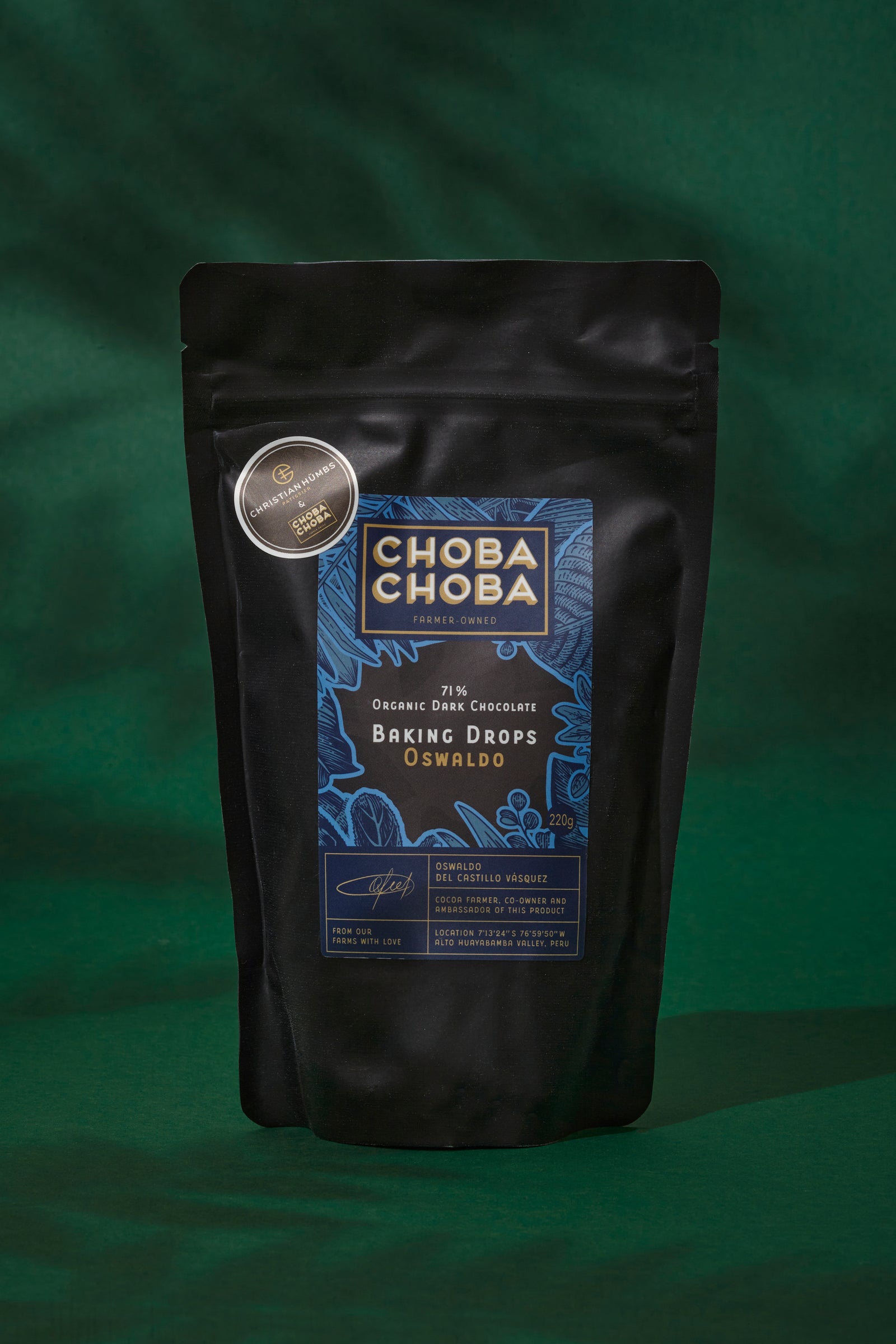 Baking Drops Oswaldo Dark 71% Bio - Choba Choba