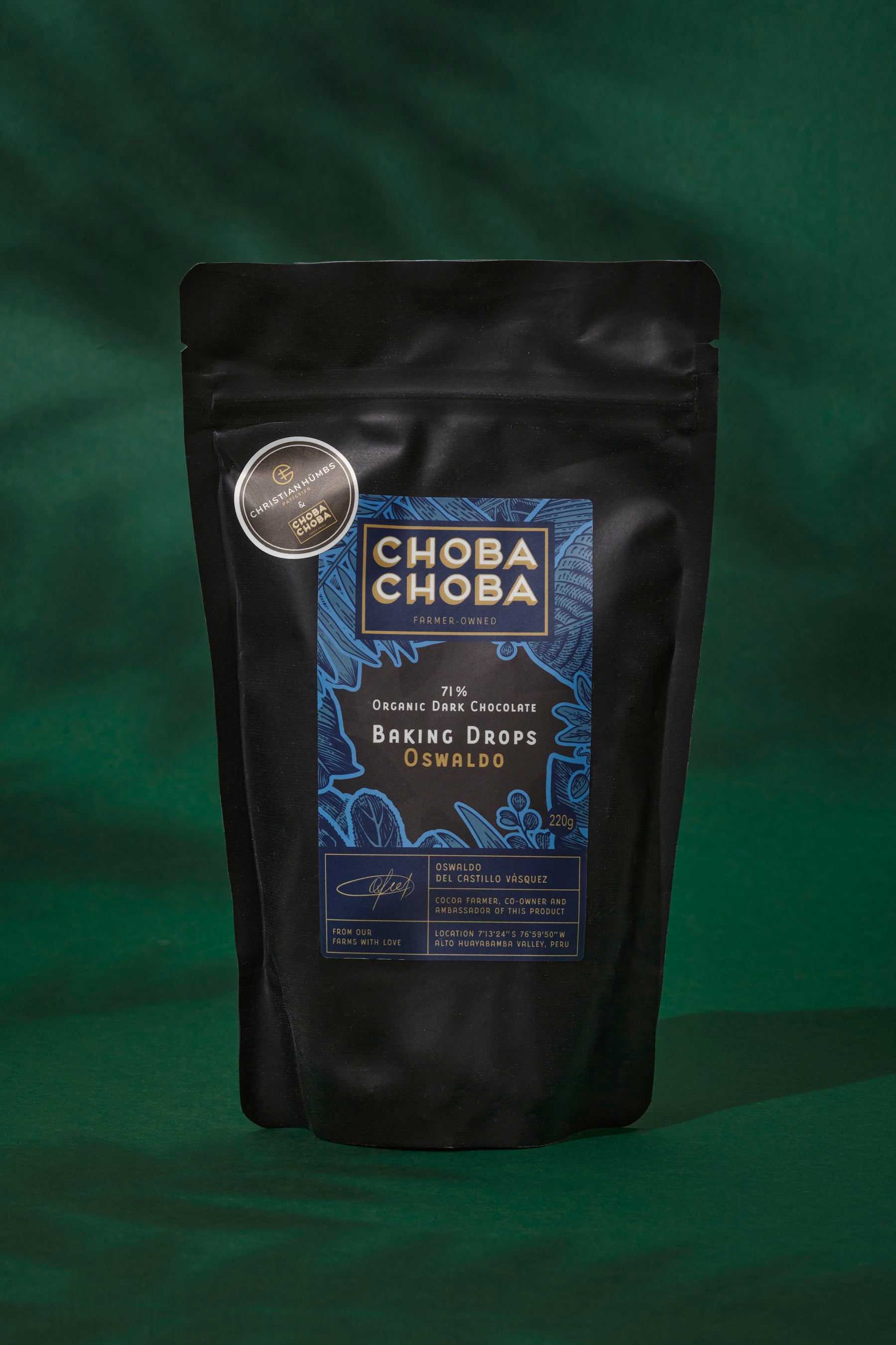 Baking Drops Oswaldo Dark 71% Bio - Choba Choba