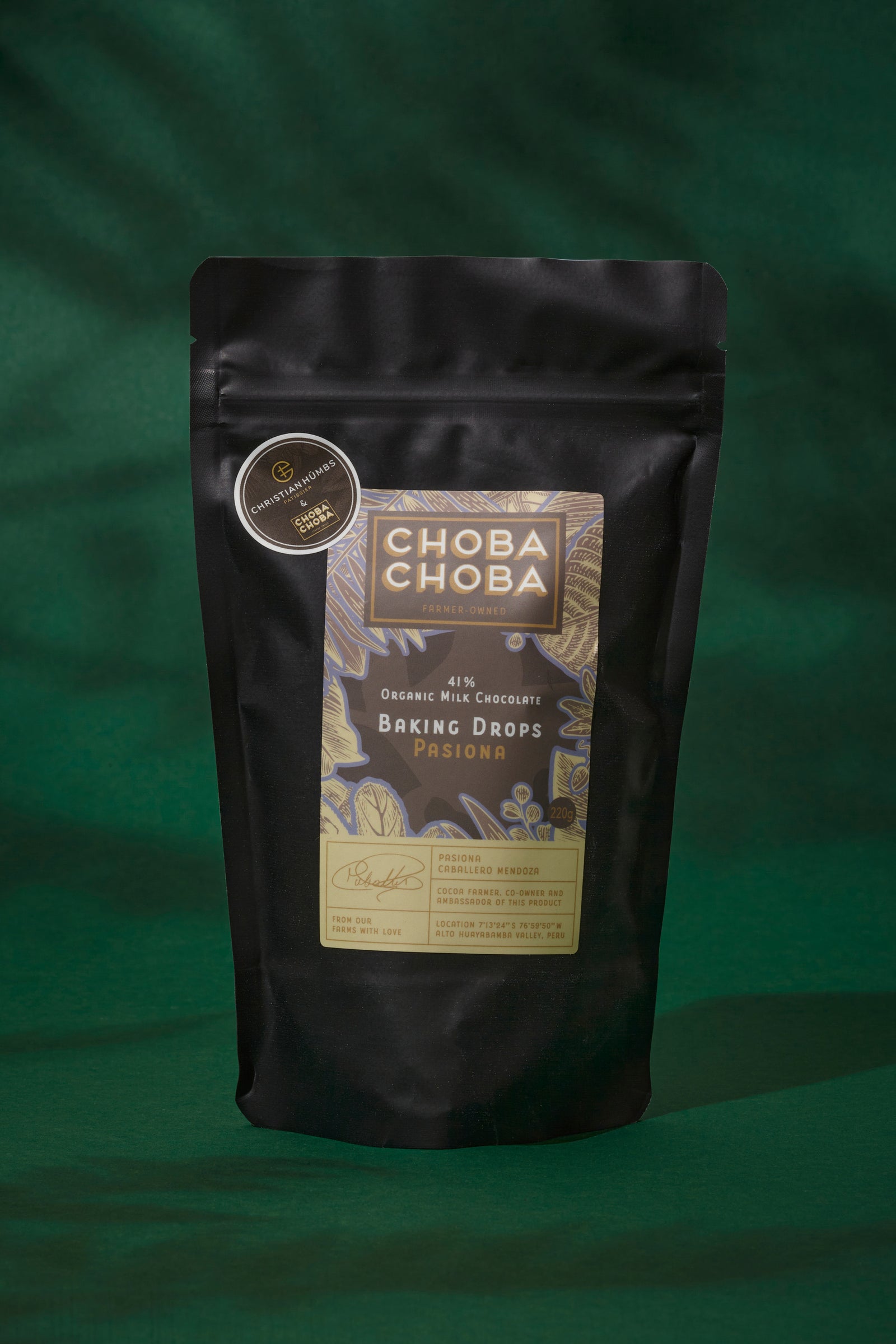 Baking Drops Pasiona Milk 41% Bio - Choba Choba