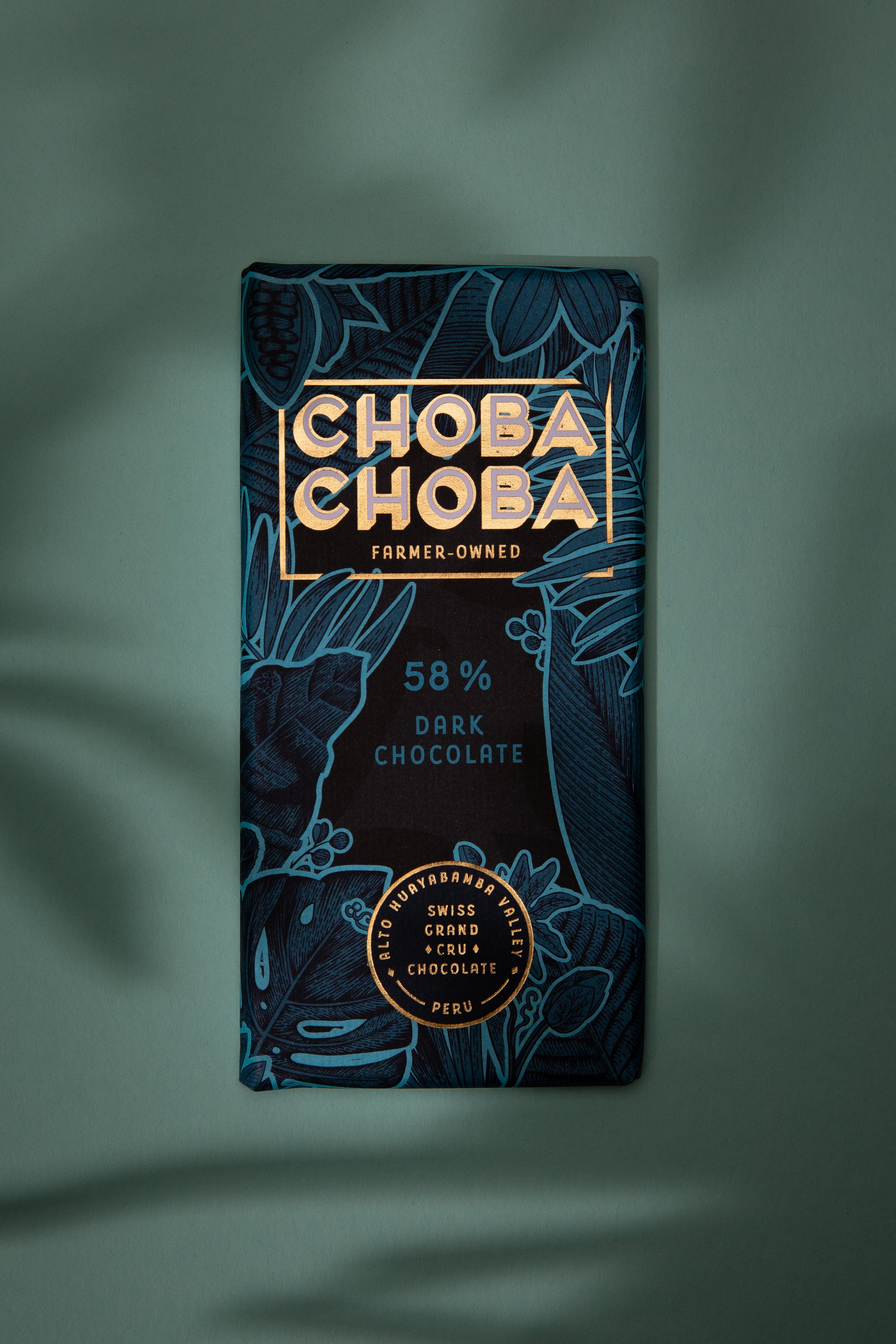 Portrait der Choba Choba Tafel Schokolade Pure Dark 58%